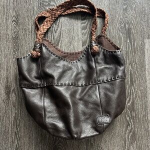 Brown Leather Tote Bag